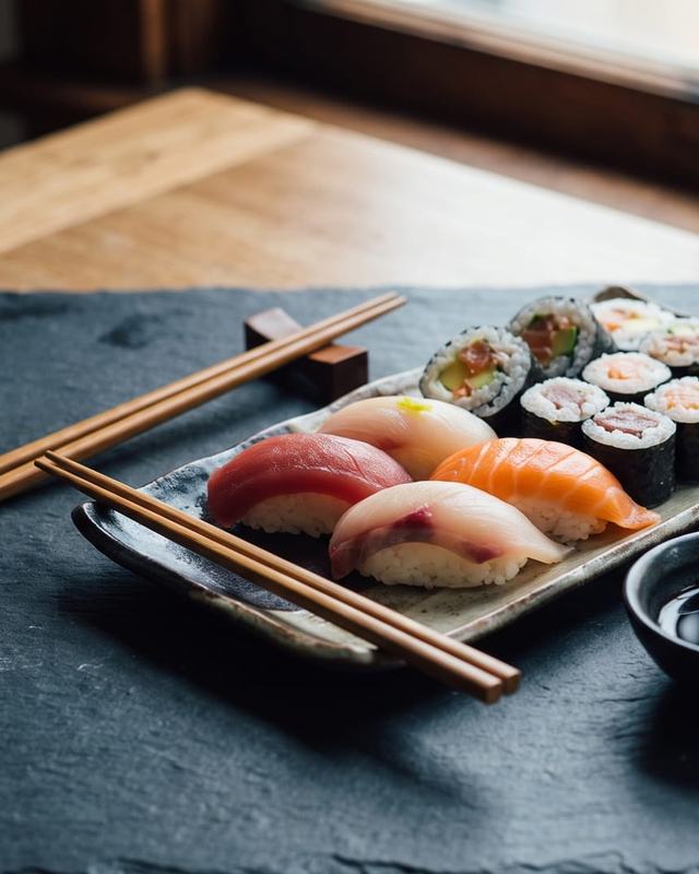 A sushi platter