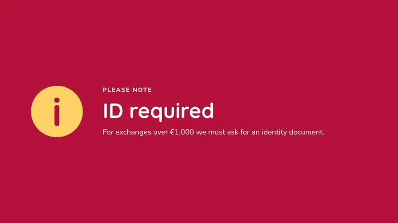 ID required: A notice for large amounts. An easyCMS Studio template.