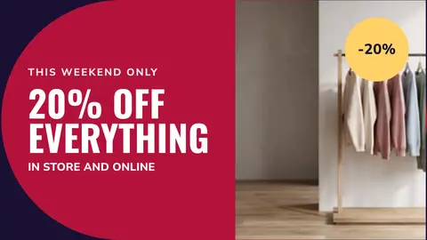 Window offer: One offer, readable from the street. An easyCMS Studio template for shops.
