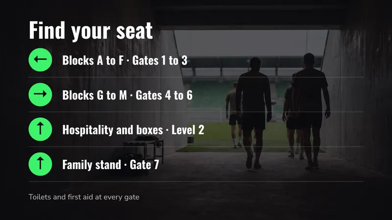 Stand directory: Blocks, gates and hospitality. An easyCMS Studio template.